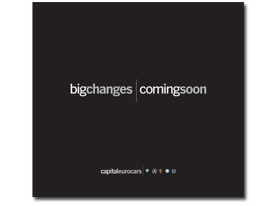 Capital Eurocars: "bigchanges | comingsoon"
