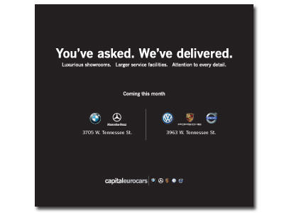 Capital Eurocars: "You've asked. We've delivered."